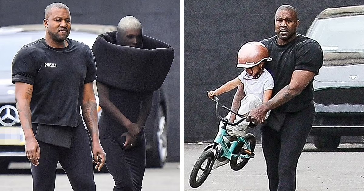 d170.jpg?resize=412,275 - "Stop With This Toxic Behavior!"- Kanye West's Play Date With Son Psalm Takes Weird Turn As Rapper Shows Up With Wife In The Most Bizarre Attire