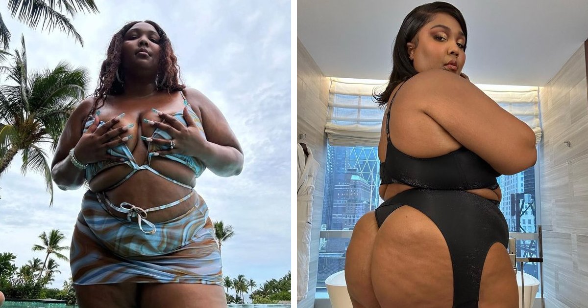 d176.jpg?resize=1200,630 - Pop Superstar Lizzo Hailed 'Inspiration' As She Bares Her Bum In New Cheeky Swimsuit Picture