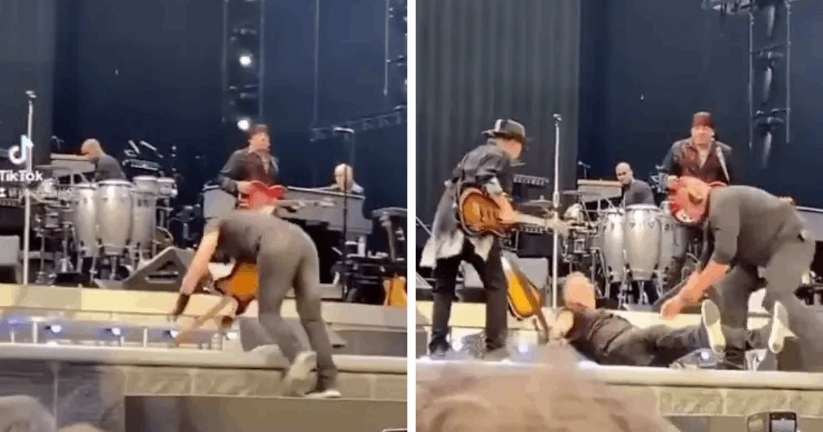 d3 12.png?resize=412,275 - BREAKING: Bruce Springsteen FALLS On Stage As Band Seen Rushing To His Aid