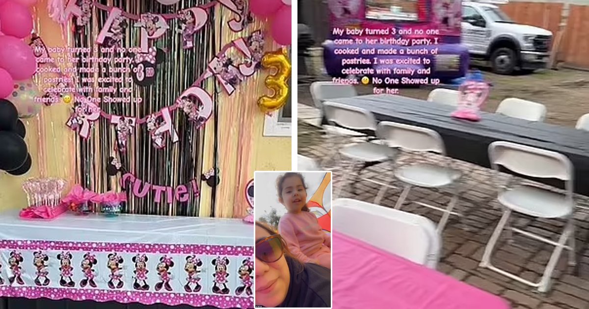 d43 1.jpg?resize=1200,630 - Heartbroken Mother Says 'No One' Showed Up At Her Three-Year-Old Child's Birthday Party