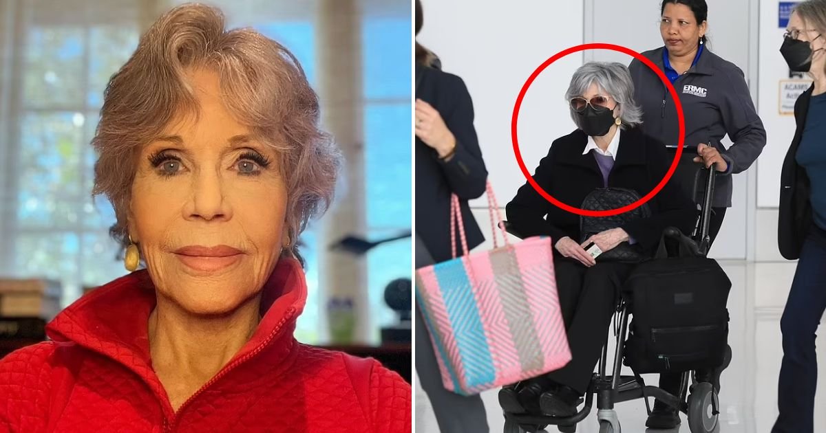 fonda4.jpg?resize=412,275 - JUST IN: Sickly Jane Fonda, 85, Is Spotted Using A WHEELCHAIR After Arriving Back From The Cannes Film Festival