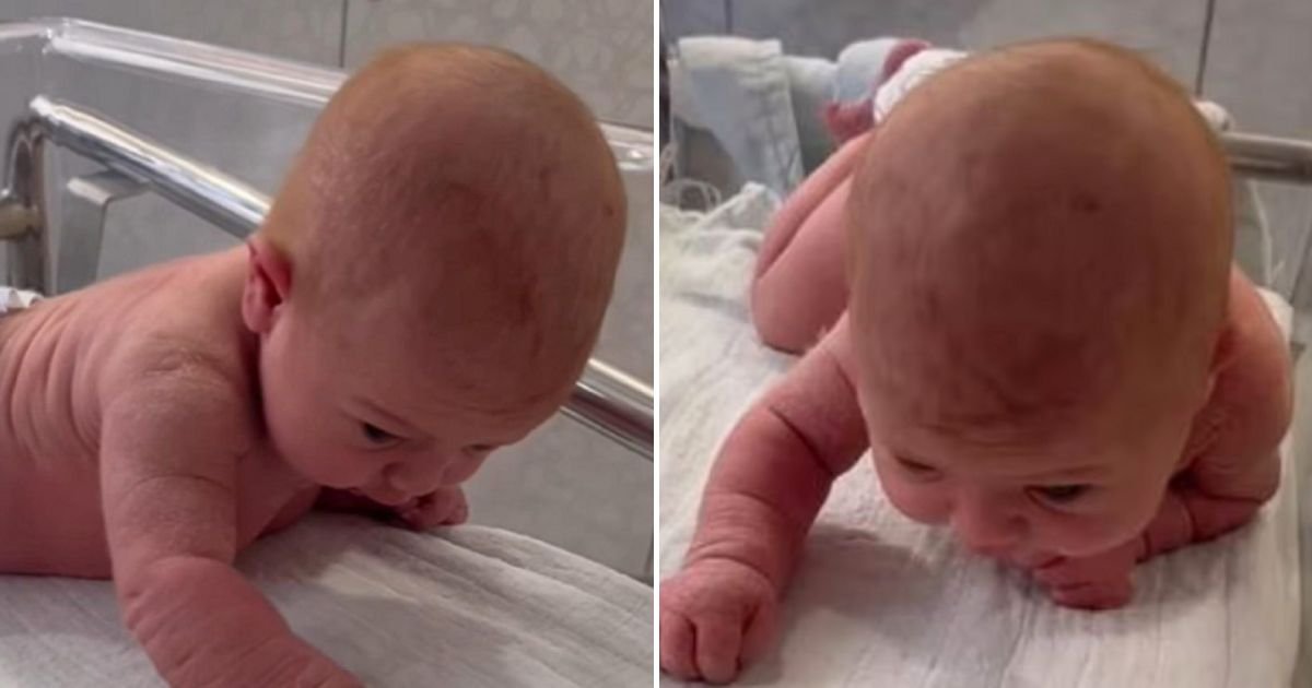 newborn4.jpg?resize=412,275 - 3-Day-Old Newborn Leaves Mother STUNNED As She Started Talking, Crawling And Lifting Her Head In Front Of Her