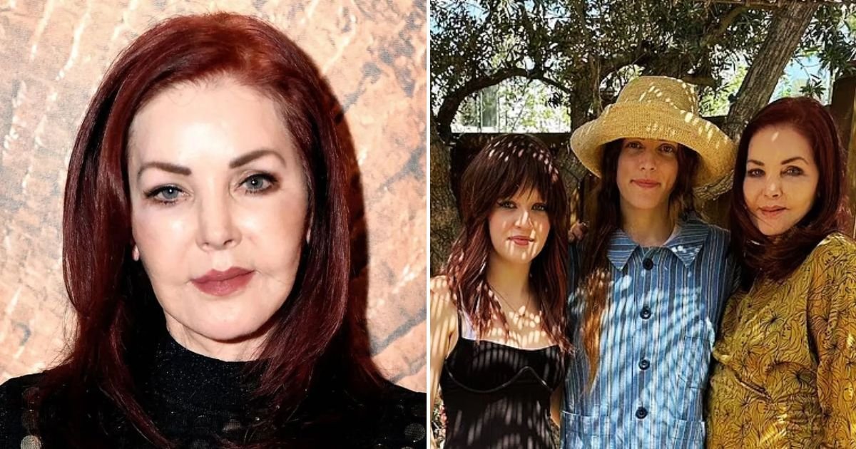 priscilla4.jpg?resize=412,275 - JUST IN: Priscilla Presley Poses With Granddaughters After Riley Keough Agreed To Pay Her $1.4 Million Settlement