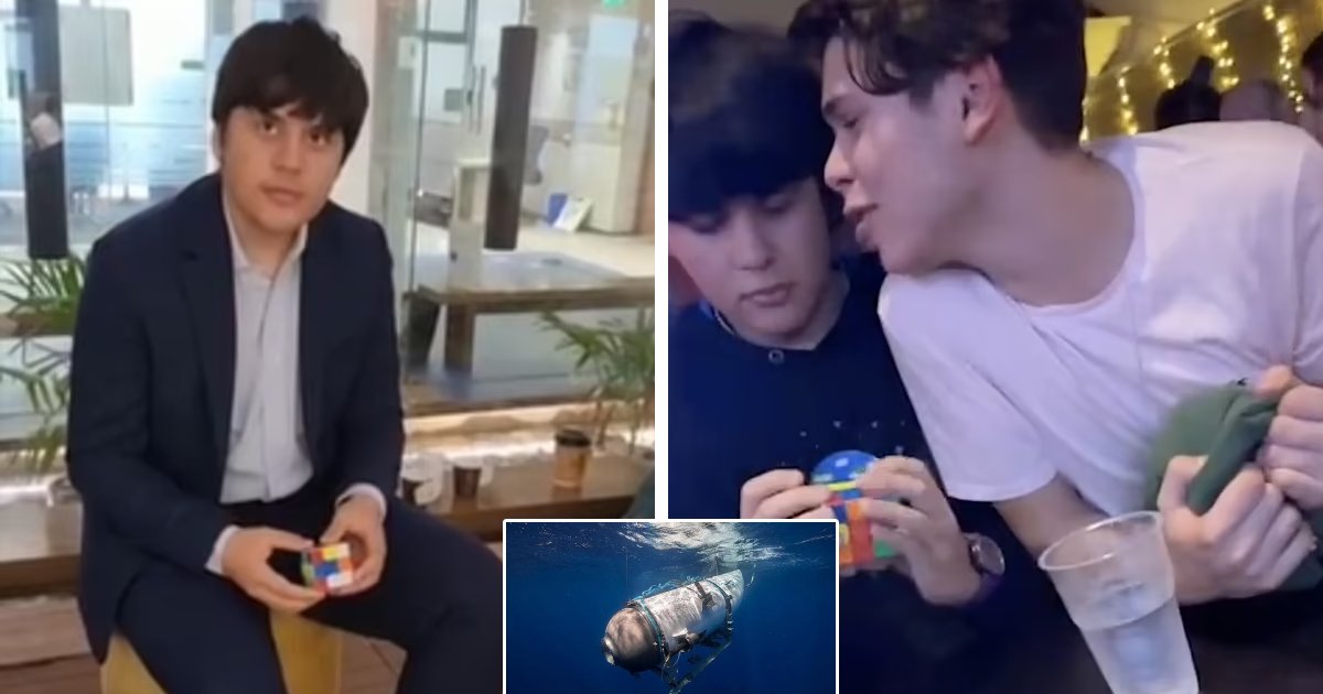 t2 12 2.png?resize=412,275 - EXCLUSIVE: Teenager Who Died In Tragic Titan Implosion Wanted To Break Rubik Cube's World Record Underwater