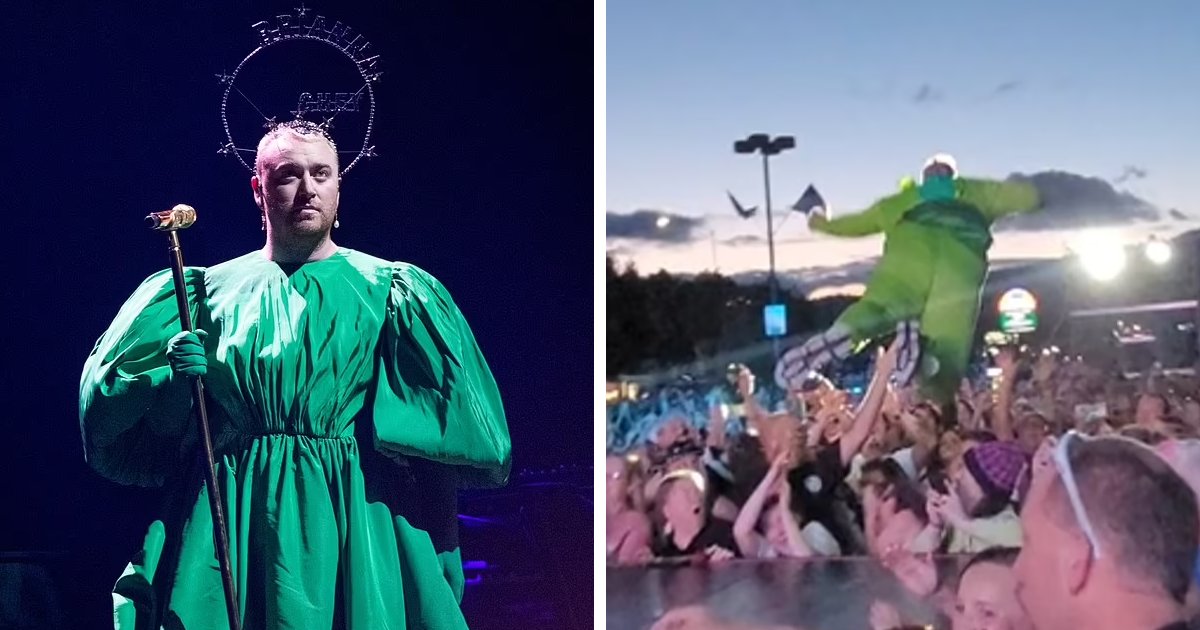 t4 10.png?resize=412,275 - EXCLUSIVE: Can You Spot What's WRONG With Sam Smith's VIRAL 'Shock Stage Dive Video'?