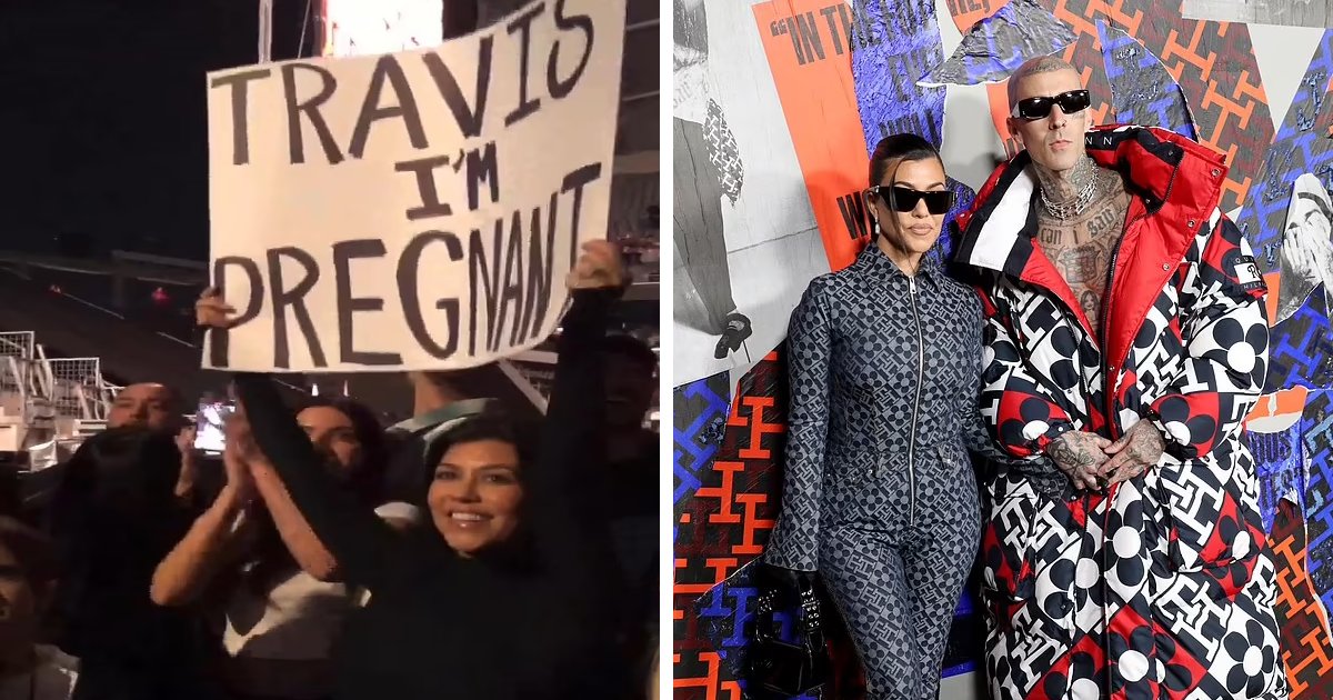 t4 5.png?resize=412,275 - BREAKING: Travis Barker's Concert Takes Surprise Turn As Kourtney Kardashian Reveals Her First PREGNANCY With Her Husband