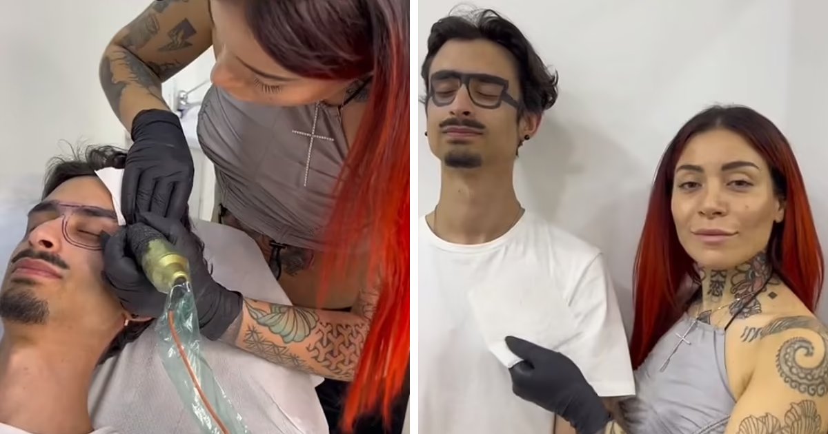 t4 7.png?resize=1200,630 - JUST IN: Tattoo Artist Causes Stir Online After INKING Glasses On A Forgetful Client's Face