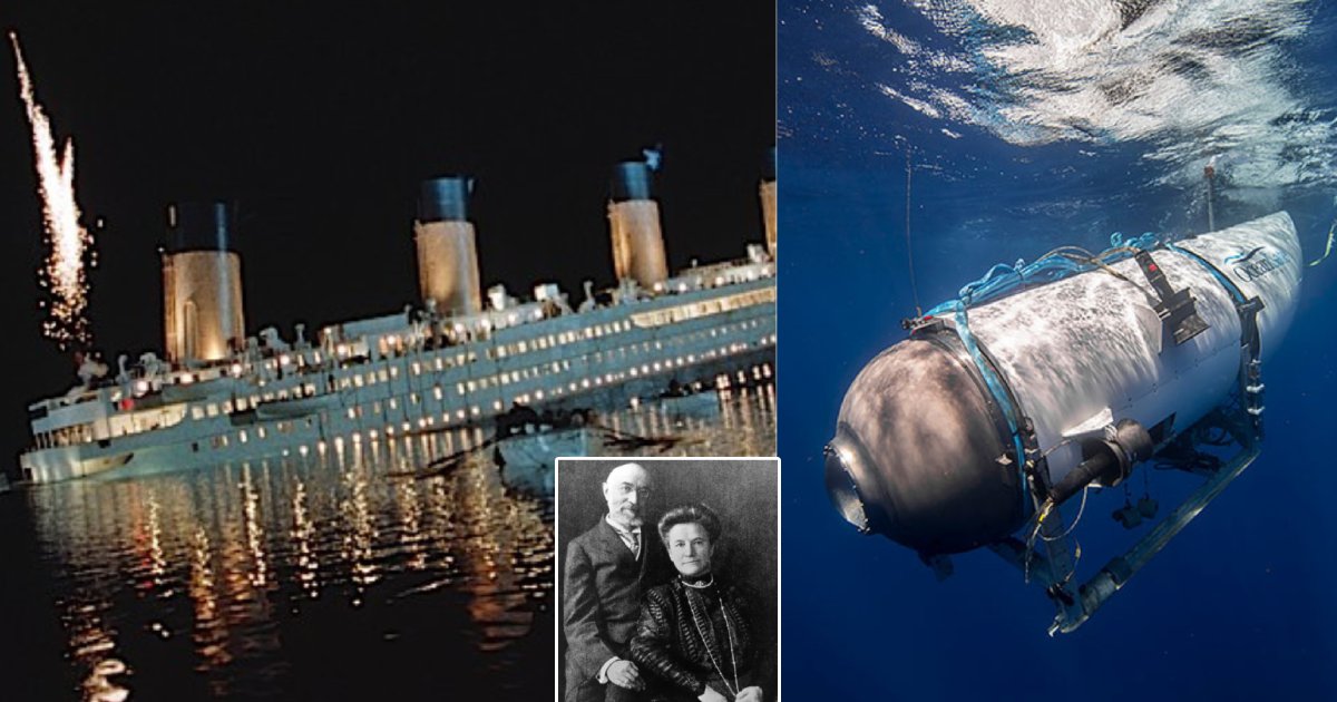 t4 9.png?resize=412,275 - BREAKING: Wife Of CEO On Missing Submarine Is Descendent Of Famous Titanic Couple Who Died Arm-In-Arm