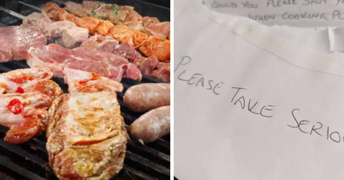 t6 11.png?resize=1200,630 - 'Sick & Upset' Vegan Family Sends Note To Neighbors To STOP Cooking Meat Or SHUT Their Windows