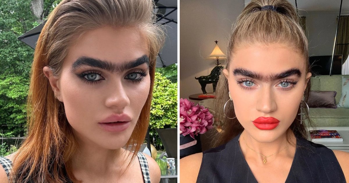 t7 10 1.png?resize=1200,630 - Woman Trolled For Having A Unibrow Says She's Embracing The Trend So Future Generations Don't Suffer