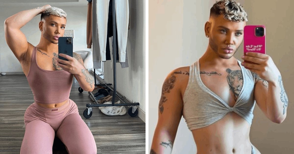 t7 3.png?resize=1200,630 - "I'm A Walking Ken Doll With A Kardashian Booty! This Is My Dream Body & I'm Obsessed!"- Man Spends $100k To Achieve Striking Looks