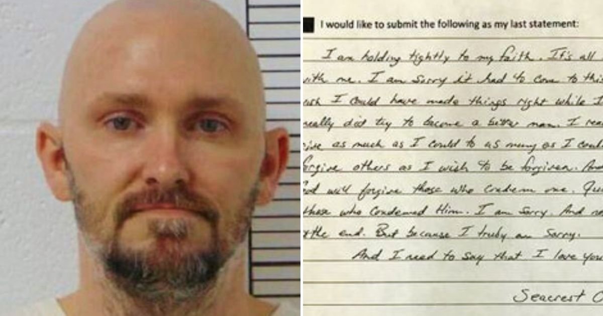 tisuis4 1.jpg?resize=1200,630 - 42-Year-Old Death Row Inmate Wrote A CHILLING Final Statement Before He Was Executed By Lethal Injection