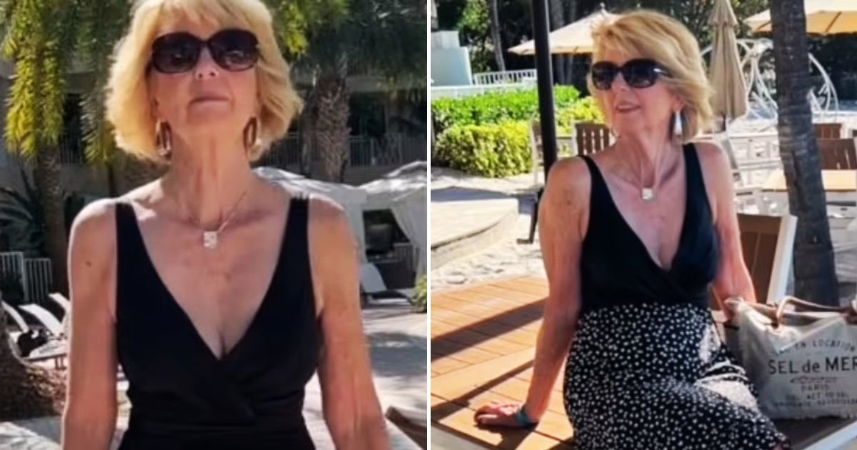 trolls5.jpg?resize=1200,630 - 76-Year-Old Woman Hits Back At Trolls Who Tell Her To 'Dress Her Age' By Walking Along The Pool In Black One-Piece