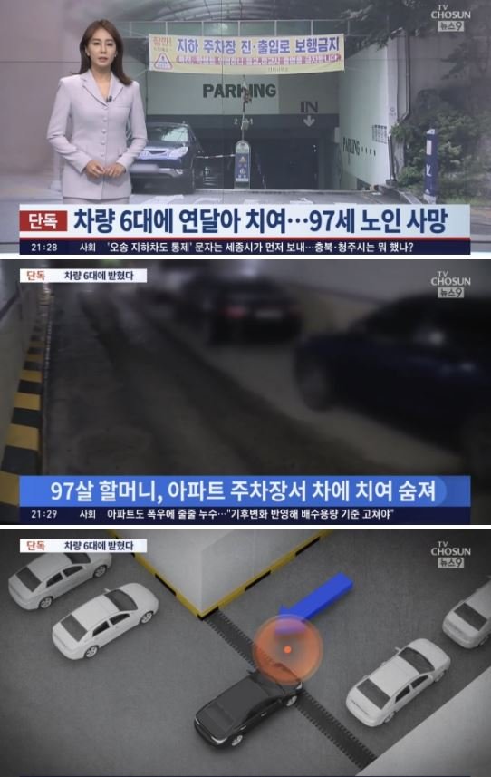 1 1 5.jpg?resize=412,232 - 97세 할머니, 아파트 지하주차장서 차량 6대에 치여 사망 ㄷㄷ
