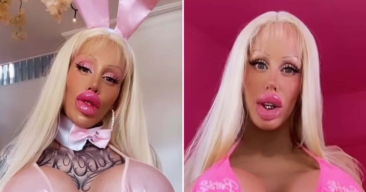 almira6.jpg?resize=412,275 - Woman Who Spent More Than $250,000 To Transform Into A Human Barbie Doll Shares OLD Photos To Show How She Used To Look