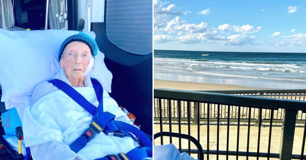 beach4.jpg?resize=412,232 - Paramedics Take 85-Year-Old Woman To The Beach So She Can See The Coastline Where She Met Her Husband One Last Time