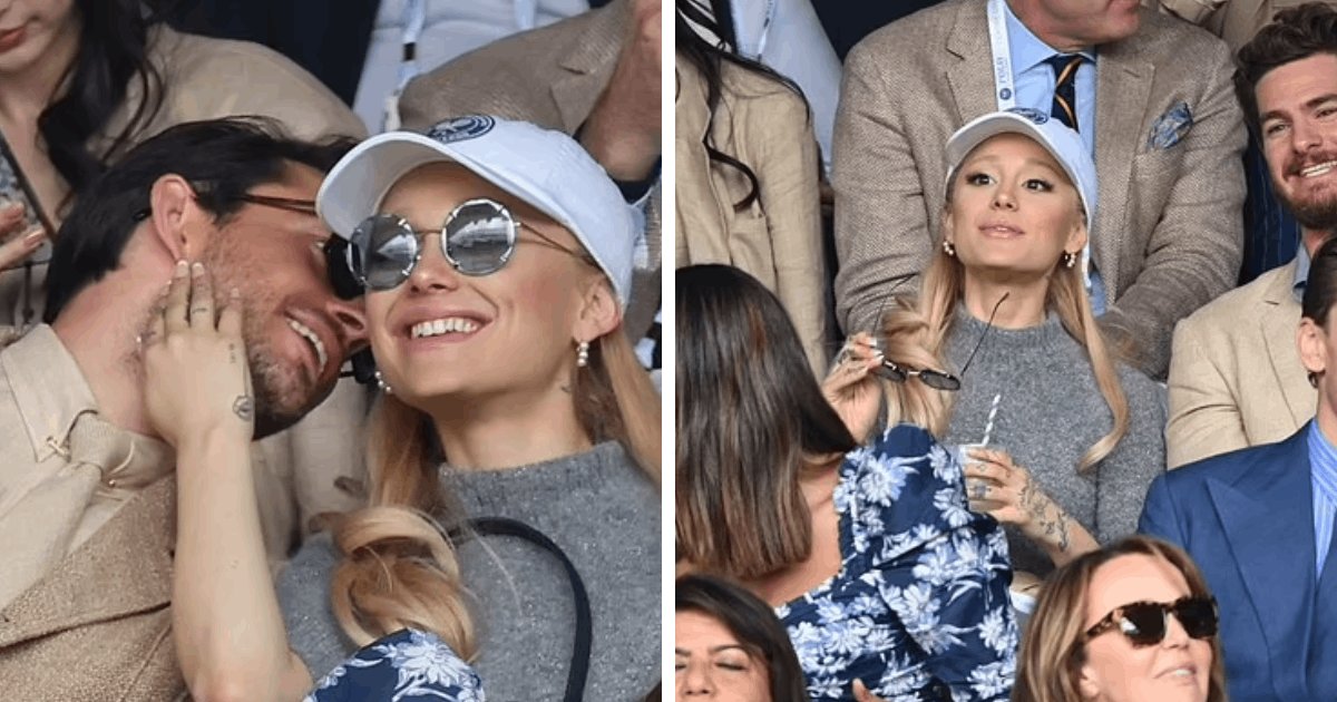 d1 2 1.png?resize=412,275 - EXCLUSIVE: Ariana Grande DITCHES Her Wedding Ring While Putting On Cozy Display With Wicked Co-Star At Wimbledon Final