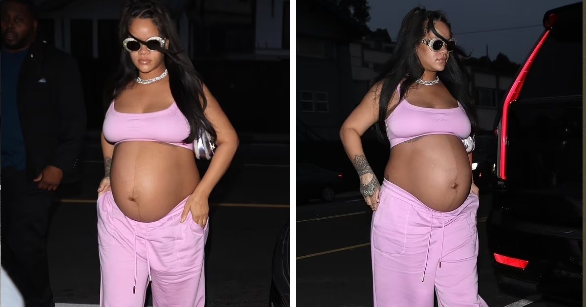 d133.jpg?resize=412,275 - EXCLUSIVE: Pregnant Rihanna Shows Off Her Giant Belly In Absolute Style While Heading To A Romantic Dinner Date