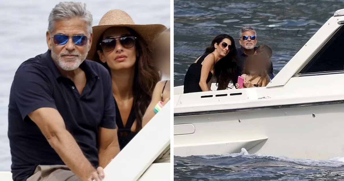 d134.jpg?resize=412,275 - JUST IN: George Clooney And Wife Amal Clooney Take Twins On A Boat Ride During Lake Como Family Outing