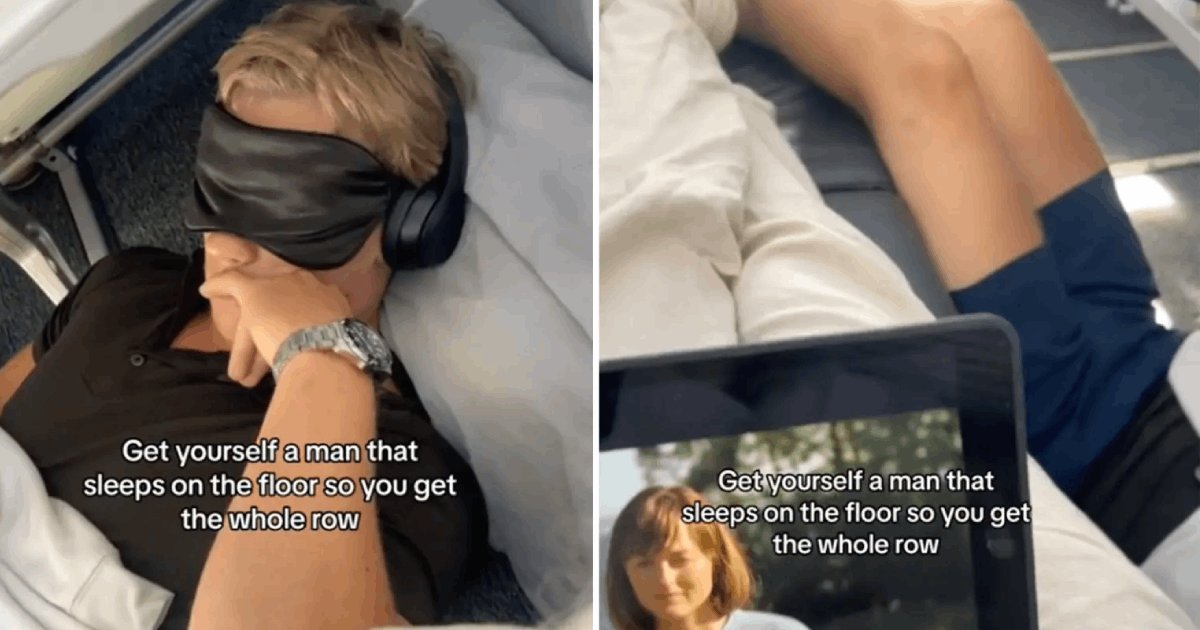 d6 4.png?resize=412,232 - "My Lover Slept On The Airplane's FLOOR So I Could Have The Entire Row To Myself! Should I Feel Guilty?"