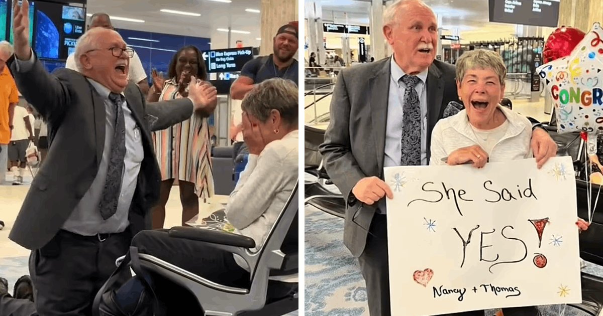 d7 1.png?resize=412,275 - JUST IN: Man Wins Hearts For Emotional Proposal To His High School Sweetheart After 60 YEARS