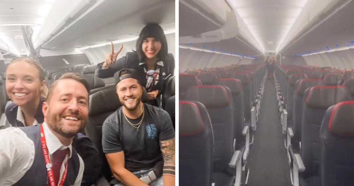 d99.jpg?resize=412,275 - JUST IN: Passenger Gets Entire Flight To HIMSELF & Ends Up Partying With Crew Members In The Sky