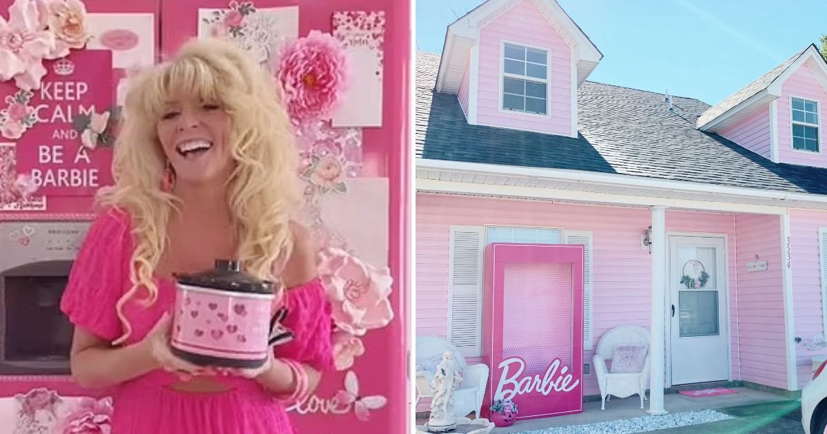 dena5.jpg?resize=412,275 - Grandma Is Living As BARBIE In Her Pink Dream House That Features Human-Size Display Case On The Porch