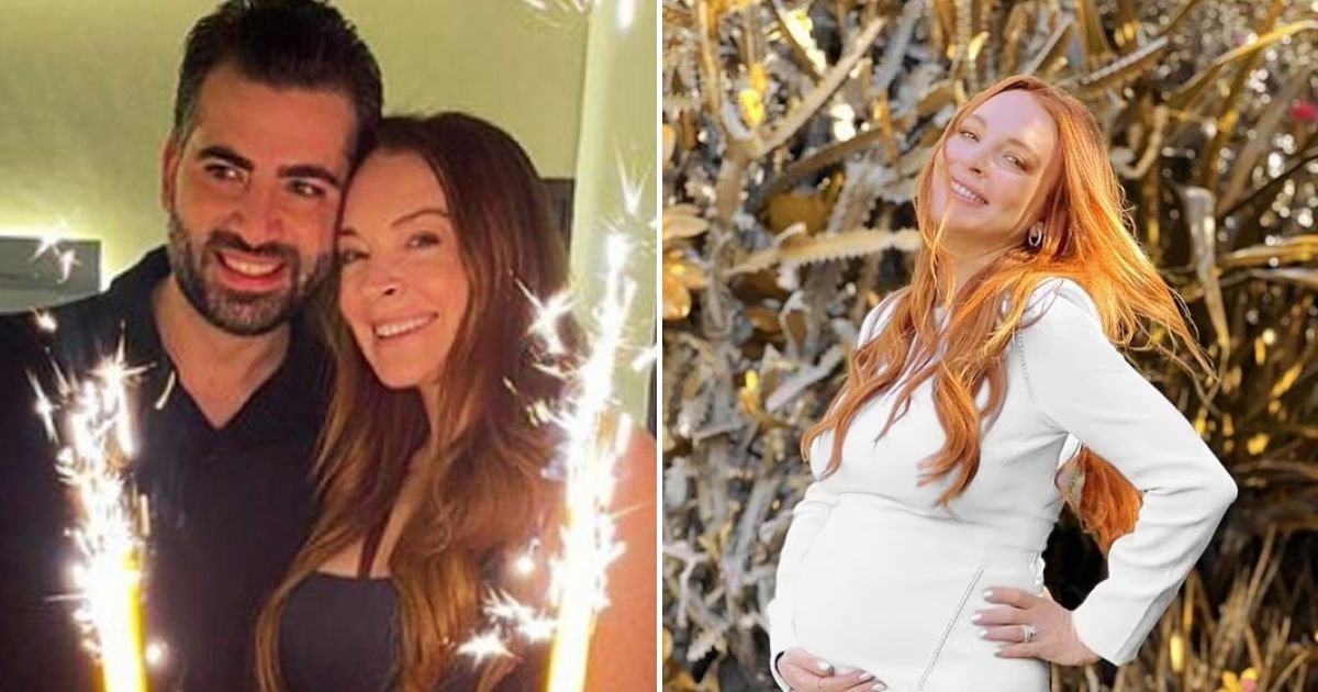 lohan4.jpg?resize=1200,630 - JUST IN: Lindsay Lohan, 37, And Husband Bader Shammas, 36, REVEAL The Gender Of Their First Baby