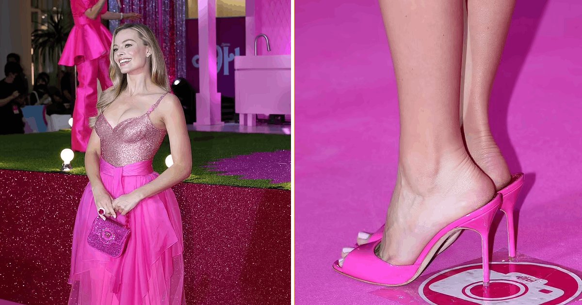 t2 5.png?resize=412,275 - EXCLUSIVE: Margot Robbie Leaves Fans Stunned As She Shows Off Her Feet At Barbie Premiere
