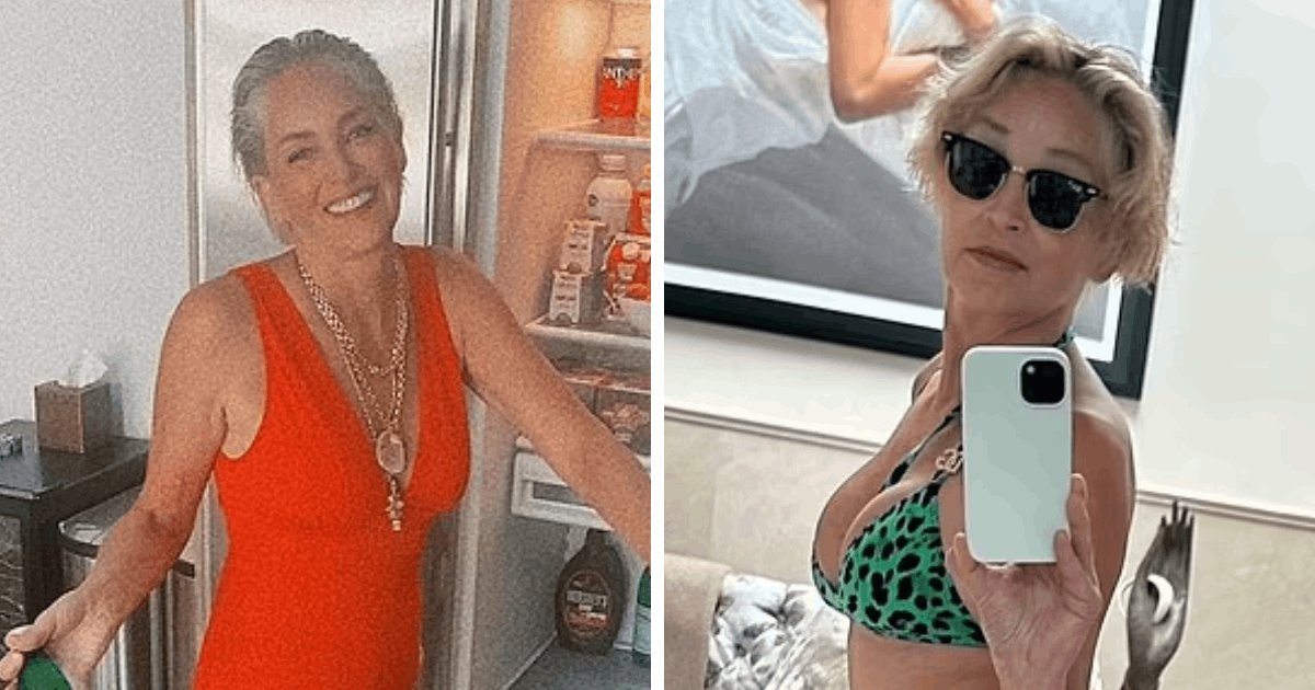 t7 7.png?resize=412,275 - Sharon Stone Drives Viewers WILD After Showcasing Her INCREDIBLE Summer Body In A Plunging Red Swimsuit