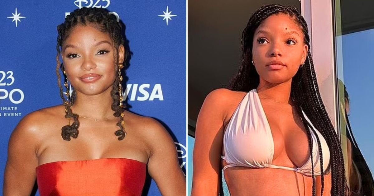 untitled design 2023 07 05t094505 282.jpg?resize=1200,630 - The Little Mermaid Star Halle Bailey Sends Pulses Racing As She Shows Off Her Toned Body In Skimpy Bikini