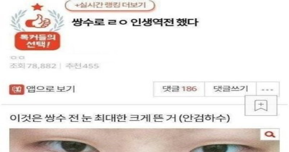 1 42.jpg?resize=412,232 - 쌍수로 ㄹㅇ 인생역ㅈ 했다......