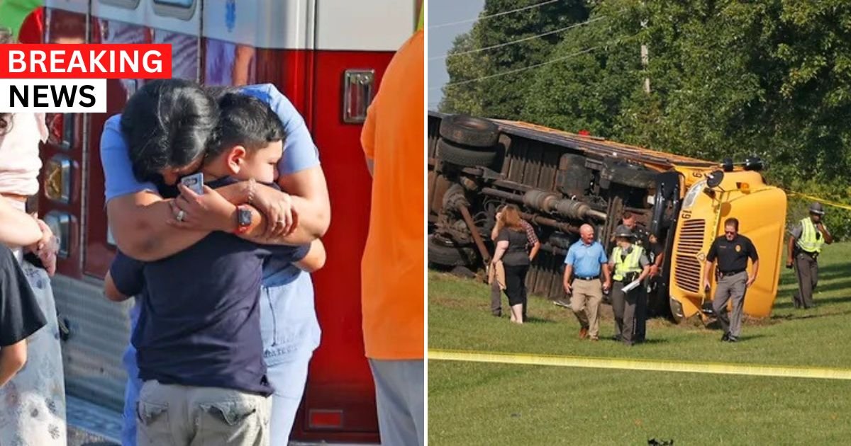 breaking 80.jpg?resize=1200,630 - BREAKING: 23 Children HOSPITALIZED After School Bus Crashes In Ohio