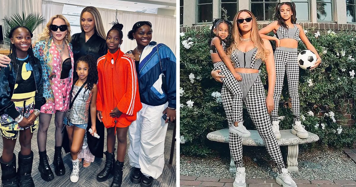 d158.jpg?resize=1200,630 - JUST IN: Beyonce's Rarely Seen Daughter Rumi Looks All Grown Up As She's Pictured With Madonna