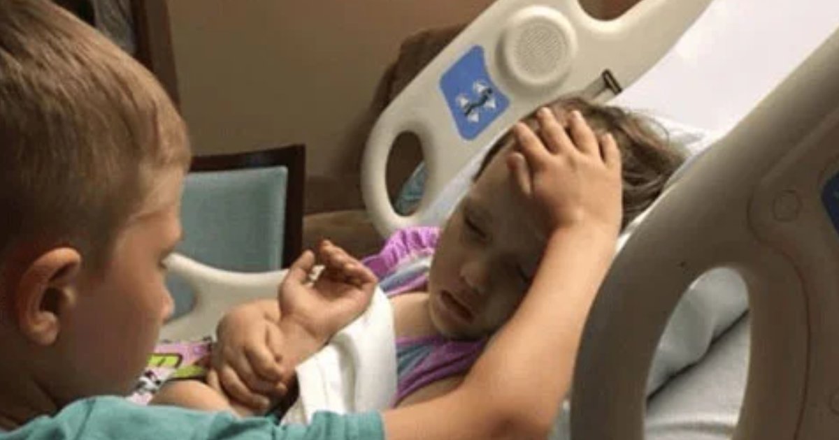 t2 1.png?resize=1200,630 - Six-Year-Old Brother Comforts Dying Sister As Dad Captures Heartbreaking Moment