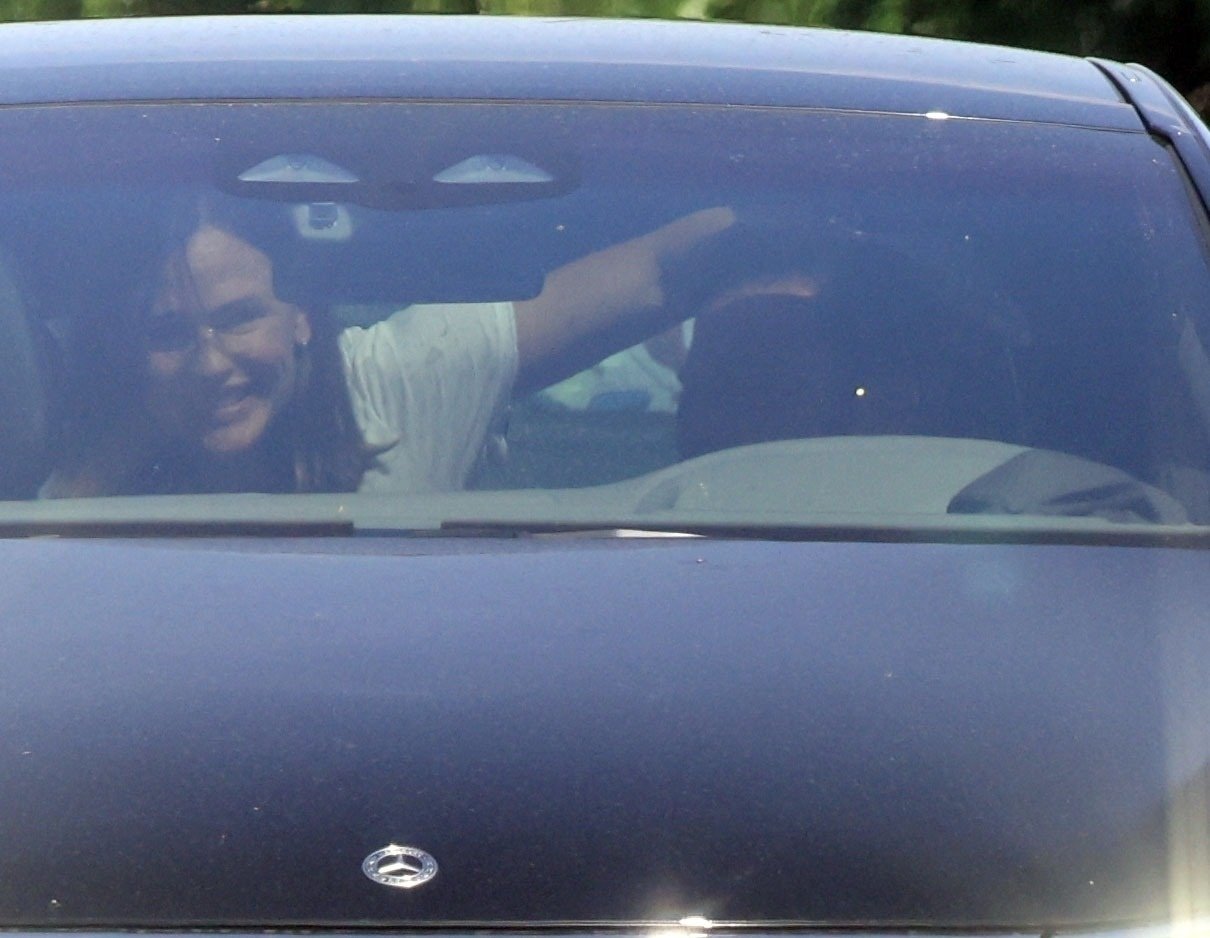 Jennifer Garner and Ben Affleck in car together