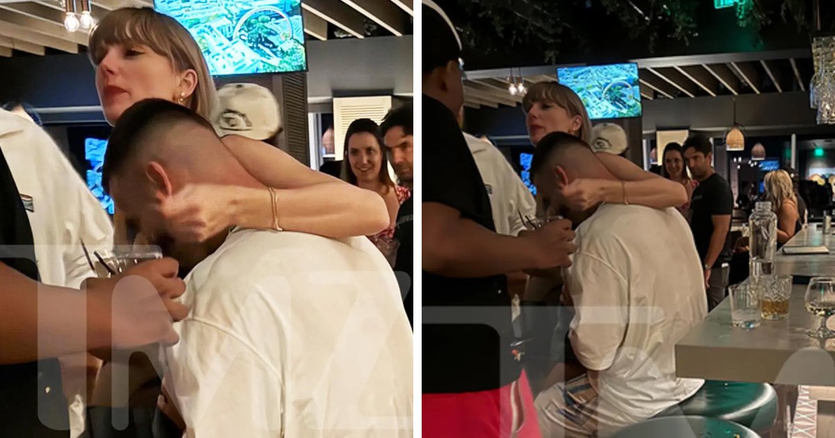 d135 1.jpg?resize=412,275 - "Come On, We've Seen ENOUGH Already!"- New Images Of Taylor Swift Cuddling Up & Comforting Her New NFL Beau Has Netizens Divided