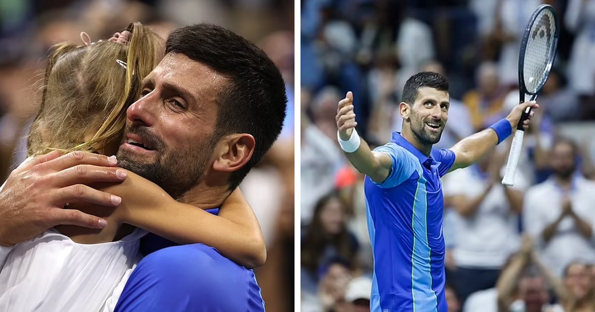 d34.jpg?resize=1200,630 - JUST IN: Heartwarming Scenes Show Novak Djokovic Breaking Down Into Tears While Hugging His Daughter As He Wins The US Open For The FOURTH Time