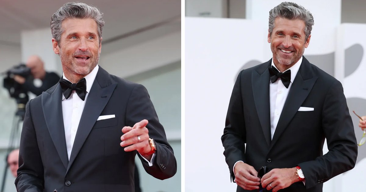 d59.jpg?resize=1200,630 - JUST IN: Patrick Dempsey Sizzles On The Red Carpet At The Venice Film Festival With His Slick Silver Locks