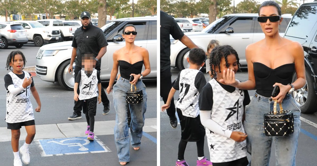 d77 1.jpg?resize=412,275 - JUST IN: Kim Kardashian ‘Loses Her Cool’ & Furiously Scolds Her Son For Showing His Middle Finger To The Paparazzi 