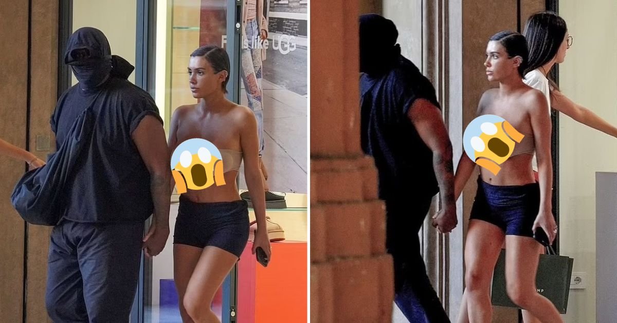 untitled design 2023 09 14t084813 095.jpg?resize=1200,630 - Kanye West's Wife Bianca Censori Sports Her MOST SCANDALOUS Outfit While Her Husband Walks Around All Covered Up