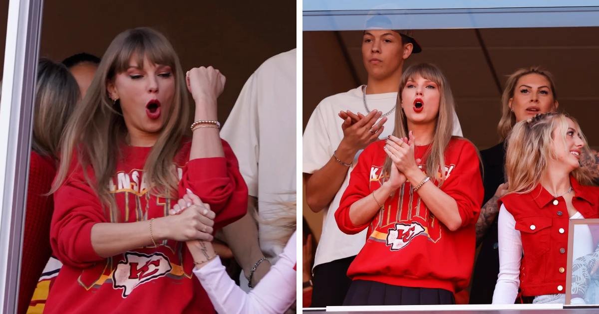 d1 1 1.jpeg?resize=1200,630 - “He’s The Key To My Heart!”- Taylor Swift Swoons In Red While Attending Travis Kelce’s Latest NFL Game
