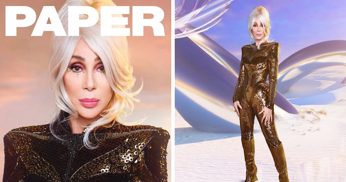 d166.jpg?resize=1200,630 - Cher Stuns Fans While Looking AGELESS In A Sparkling Tight-Fitted Catsuit With Matching Boots