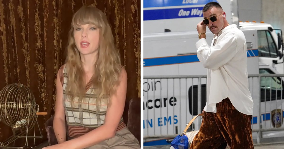 d57.jpg?resize=412,275 - “He’s Suffering From Major Taylor Fever!”- Travis Kelce BLASTED For Wearing Taylor Swift’s ‘Curtains’ To Chiefs Vs. Vikings NFL Game