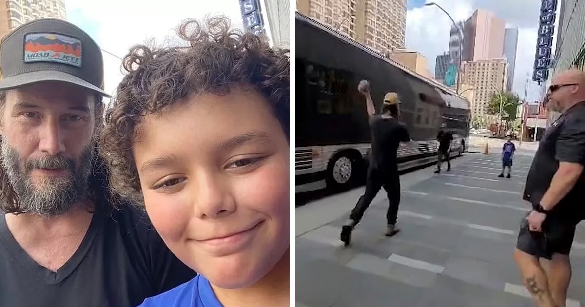 d60.jpg?resize=412,275 - EXCLUSIVE: Keanu Reeves Wins Hearts By Playing Catch With 9-Year-Old Boy In Houston Before His Performance