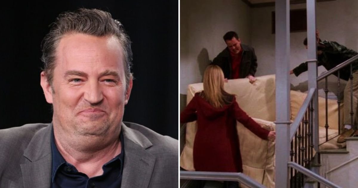 friends5.jpg?resize=412,275 - 'Friends' Fans Are Saying Matthew Perry Made Blooper Of Iconic Scene Way FUNNIER Than The Aired Version