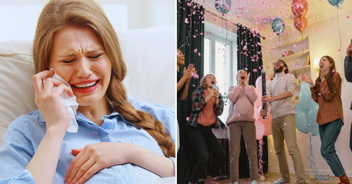 gender4.jpg?resize=1200,630 - Man Leaves Wife EMBARRASED And In Tears After His Reaction To Their Gender Reveal Party But Insists He Did Not Do Anything Wrong