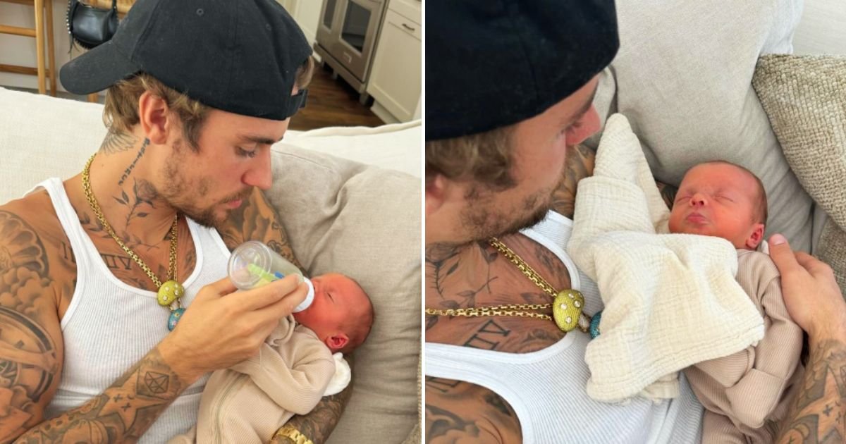 justin4.jpg?resize=1200,630 - JUST IN: Justin Bieber, 29, Shares Picture Of Him Cradling A Newborn BABY And Holding A Bottle To The Little One’s Mouth