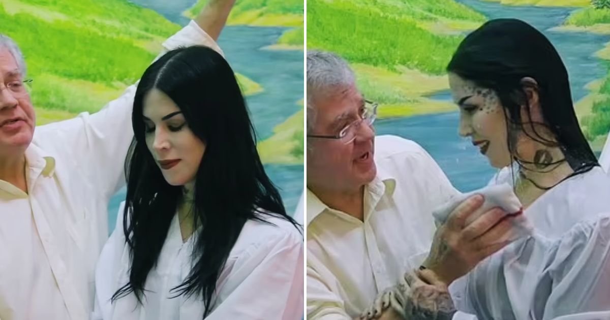 kat5.jpg?resize=412,275 - JUST IN: Kat Von D, 41, Shares Emotional Video Of Herself As She Converts To Christianity After Announcing Her Beliefs Changed