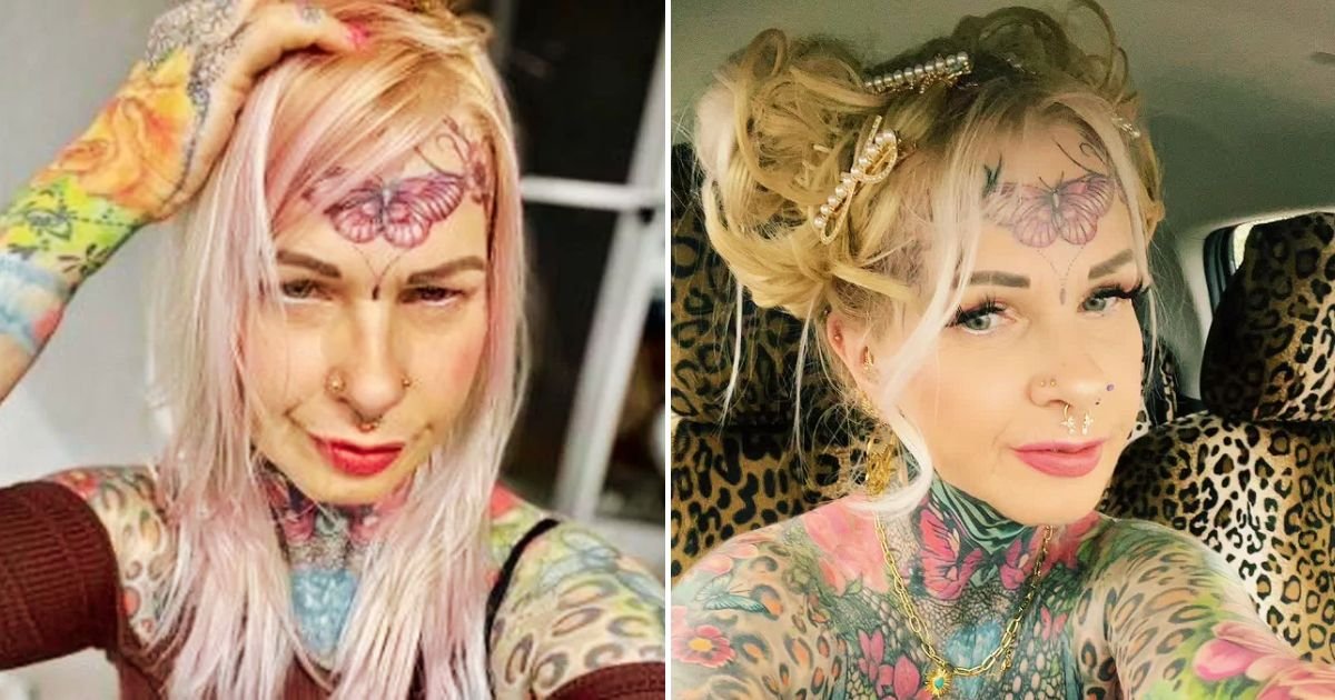 tats5.jpg?resize=1200,630 - Grandma Who Spent $30,000 On Tattoos Has FINALLY Shared Photos Of What She Looked Like Before Extreme Transformation